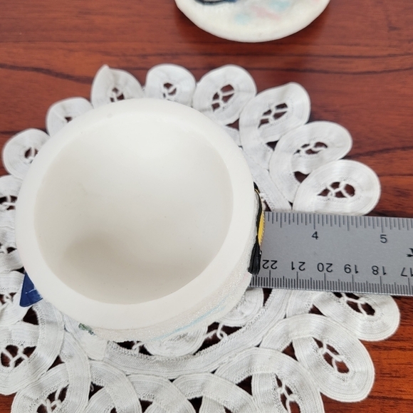 Vintage A. Richesco Corp Resin 3D Skiing Trinket Box 1980s Rare unique - Picture 15 of 17